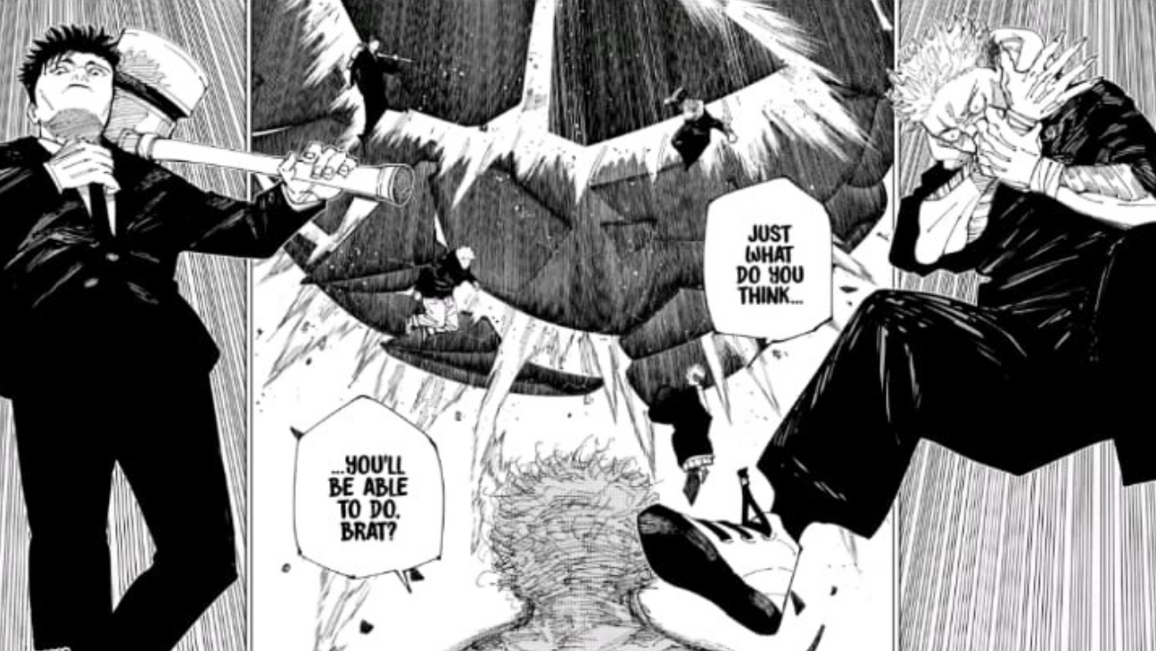 Yuji and Higurama attack Sukuna in Chapter 238