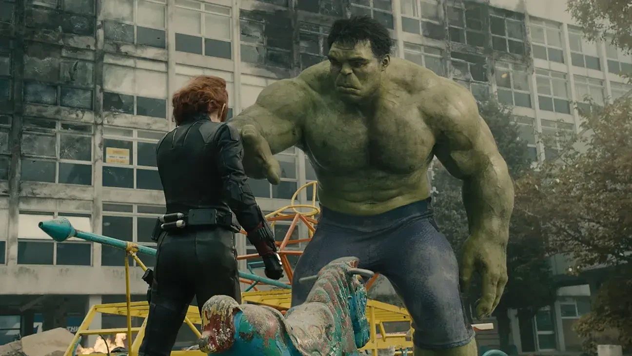 Mark Ruffalo's Hulk in a still from Avengers: Age of Ultron (2015)