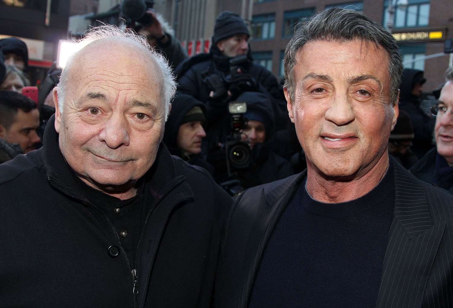 Burt Young and Sylvester Stallone 