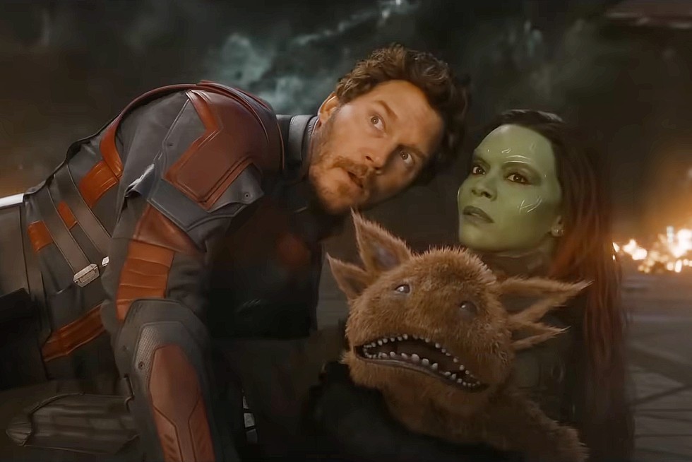 Star-Lord and Gamora in Guardians of the Galaxy Vol.3