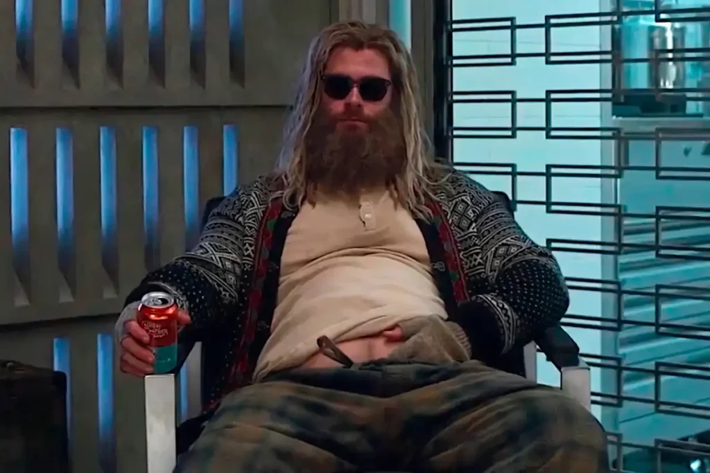 Chris Hemsworth in a still from Avengers: Endgame