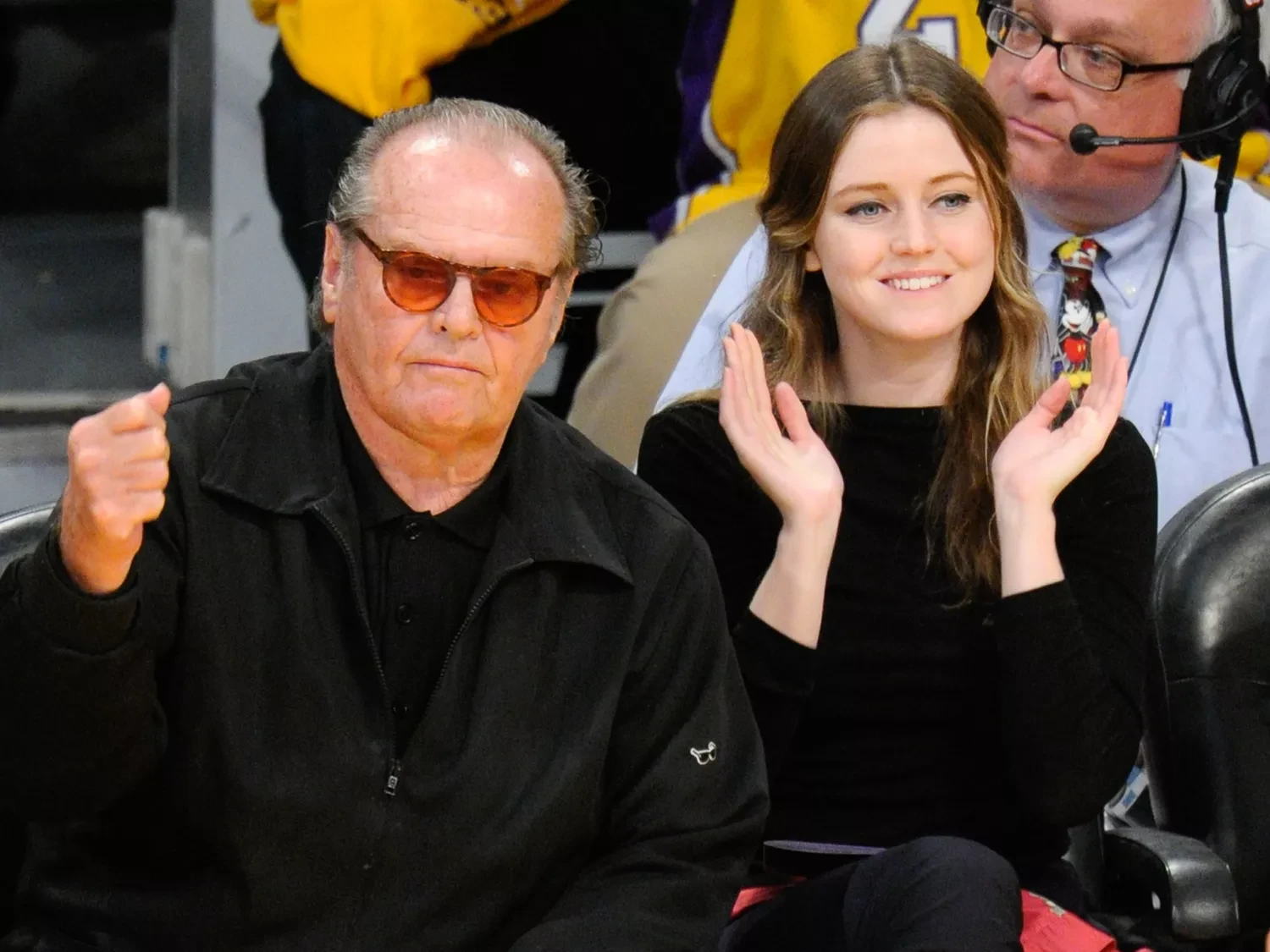 Jack Nicholson with his daughter Lorraine Nicholson