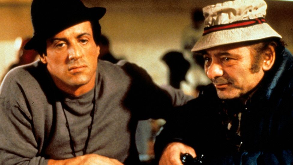 Burt Young and Sylvester Stallone in Rocky