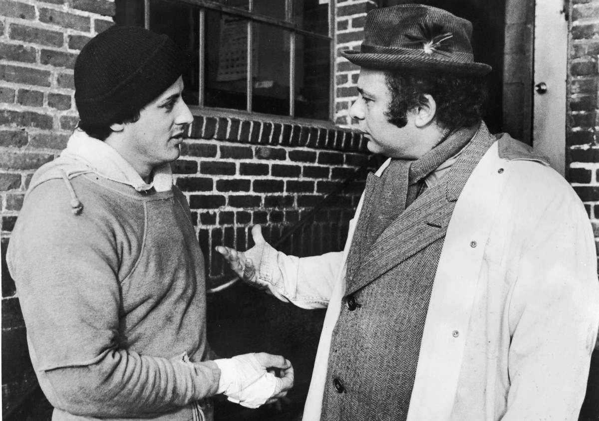 Burt Young and Sylvester Stallone in Rocky franchise