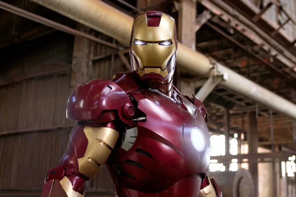 Robert Downey Jr. in a still from Iron Man