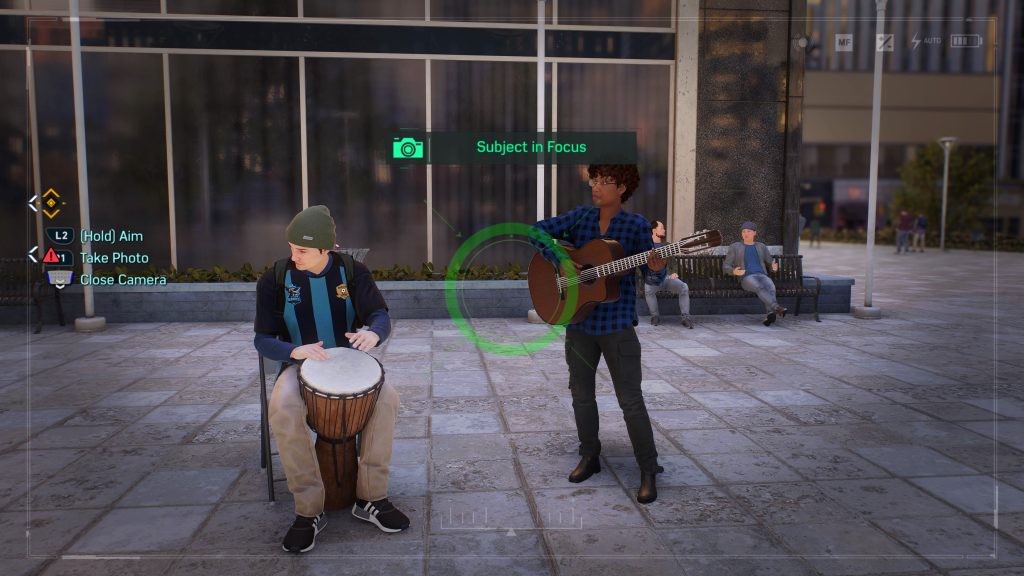 Capture the musicians for the Hell’s Kitchen Photo Ops in <em>Marvel's Spider-Man 2</em>.