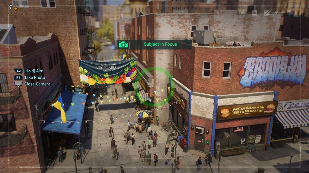 Take a photo of the market for Little Odessa’s Photo Ops in <em>Marvel's Spider-Man 2</em>.