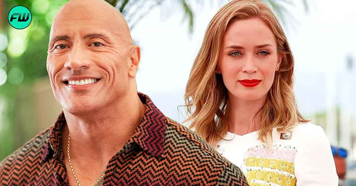 $800M Rich Dwayne Johnson's Race To Becoming The Box Office Sultan Again Gets Much Needed Support From Emily Blunt, Co-Producing Amazon Movie Together