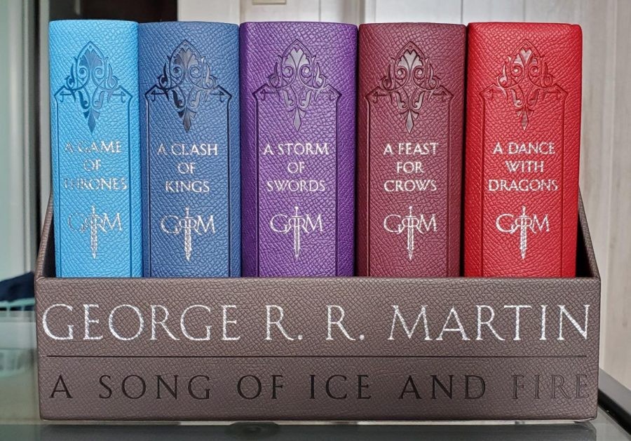 George R.R Martin's books in the A Song of Ice and Fire collection