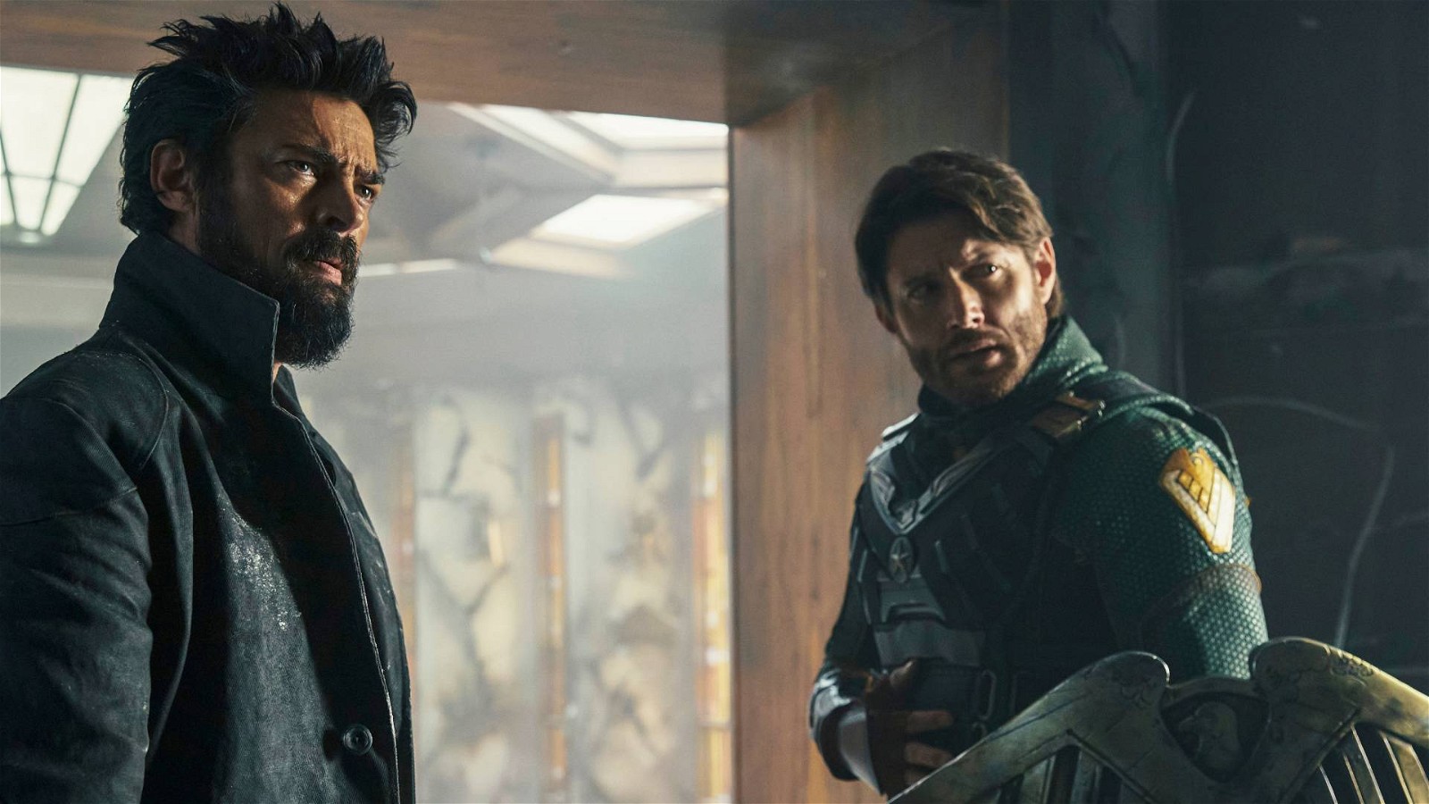 Jensen Ackles and Karl Urban in a still from The Boys