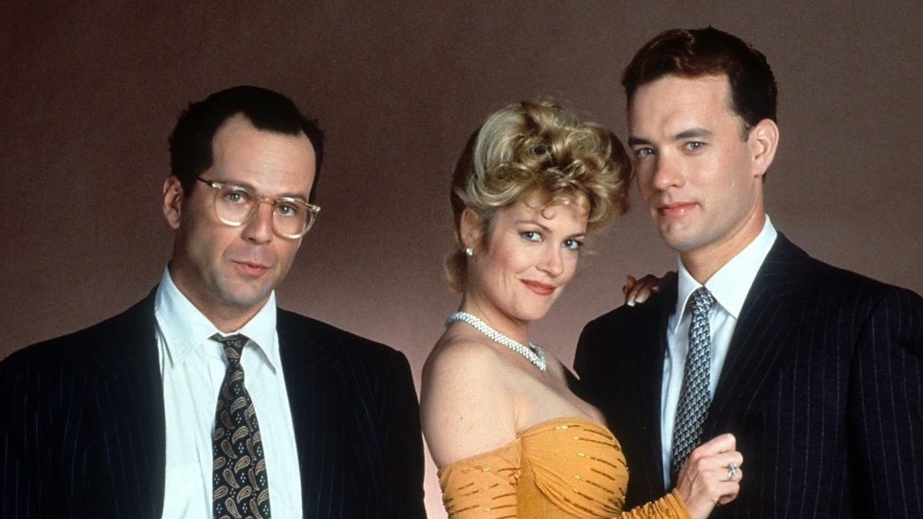 Bruce Willis, Tom Hanks, and Melanie Griffith 