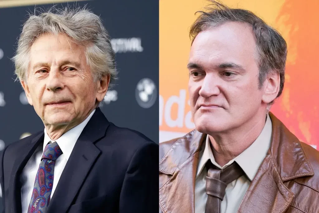 (L-R): Roman Polanski, Quentin Tarantino