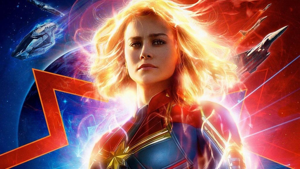 Brie Larson as Captain Marvel in a still from Captain Marvel (2019)