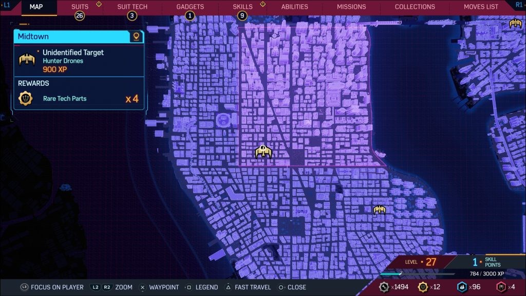 You’ll find one of the Unidentified Targets in <em>Marvel's Spider-Man 2</em> in the southwest of Midtown.