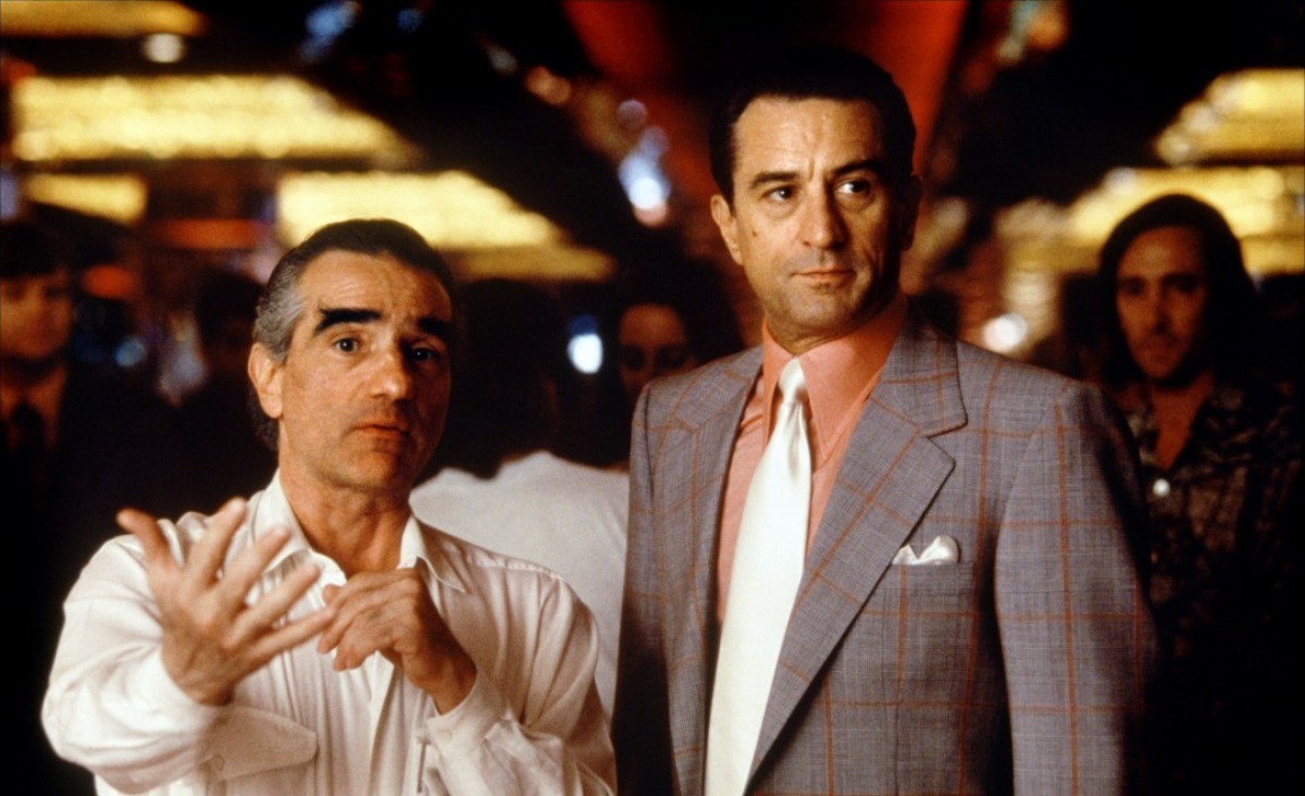 Robert De Niro and Martin Scorsese in Casino