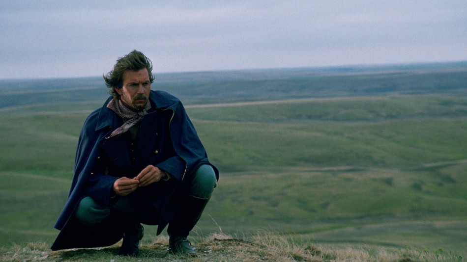 Kevin Costner in a still from Dances with Wolves