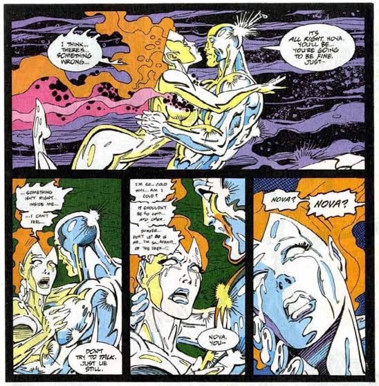 Frankie Raye and Silver Surfer in Marvel Comics