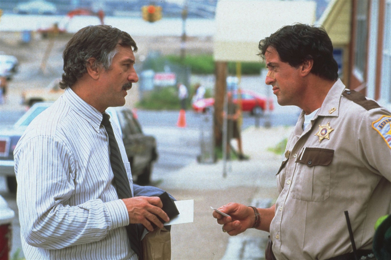 Robert De Niro and Sylvester Stallone in Cop Land