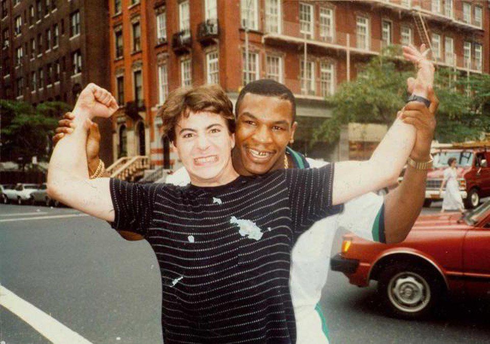 Robert Downey Jr and Mike Tyson in the iconic picture