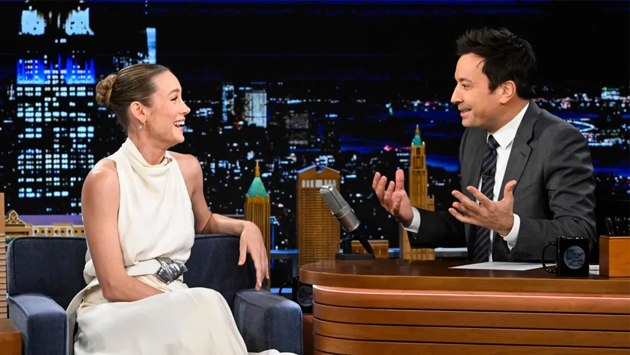 Brie Larson appeared on The Tonight Show Starring Jimmy Fallon