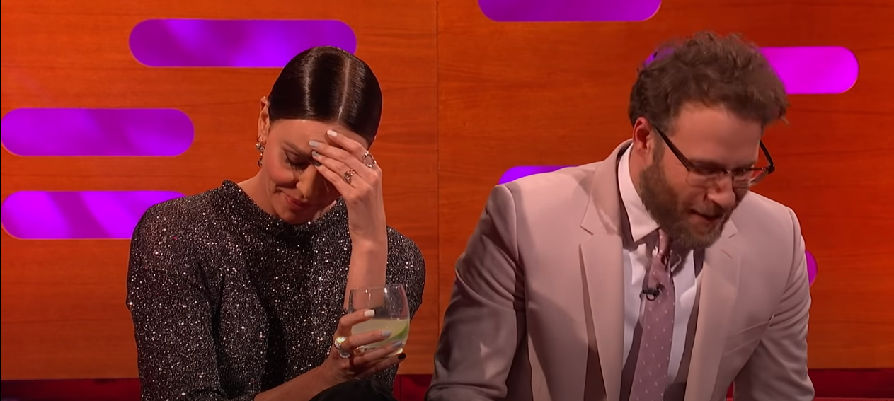 Charlize Theron and Seth Rogen on The Graham Norton Show