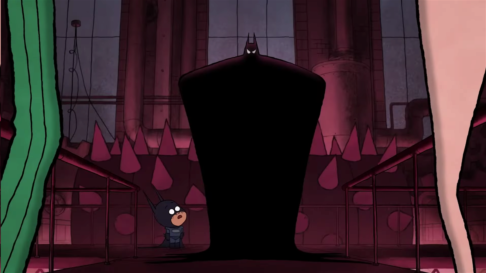 Batman and Damian in Merry Little Batman