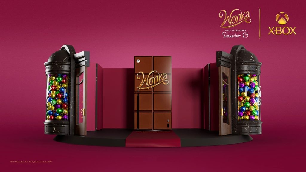 The edible Xbox controller is part of a collaboration to celebrate the release of the film Wonka and comes with a Wonka-themed Series X console.