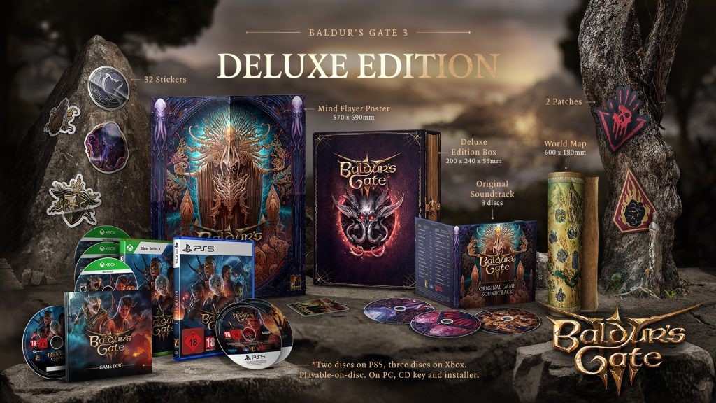 Baldur's Gate 3 Deluxe Edition has been announced and it has an abundance of discs for physical media enthusiasts.