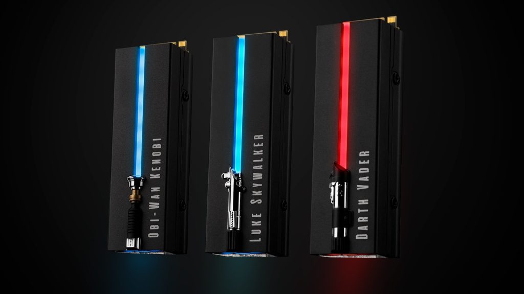 All three faceplates come packaged with the Seagate FireCuda Lightsaber Collection SSD.