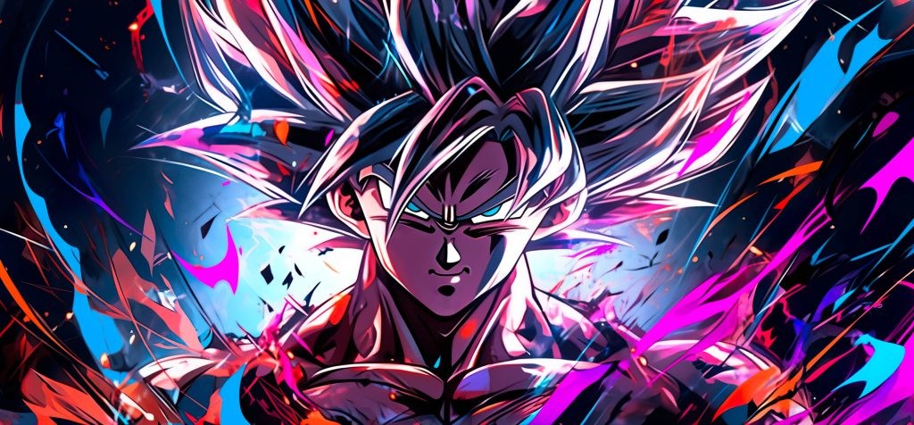 Dragon Ball Super's Goku in one of his many powerful forms