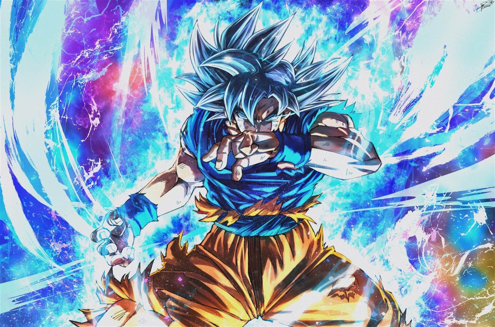 Goku in the Ultra Instinct form