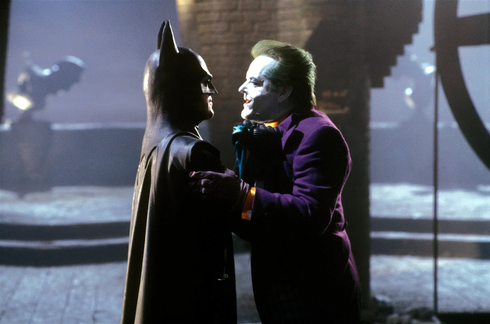 Batman and Joker in Tim Burton's 1989 film