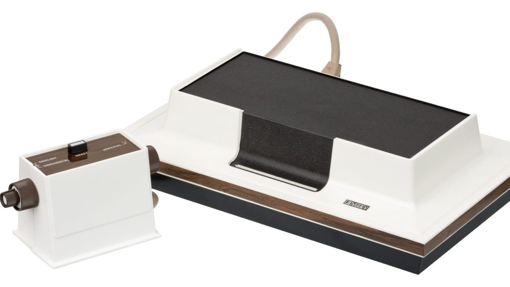 The Magnavox Odyssey along with one of its controllers.
