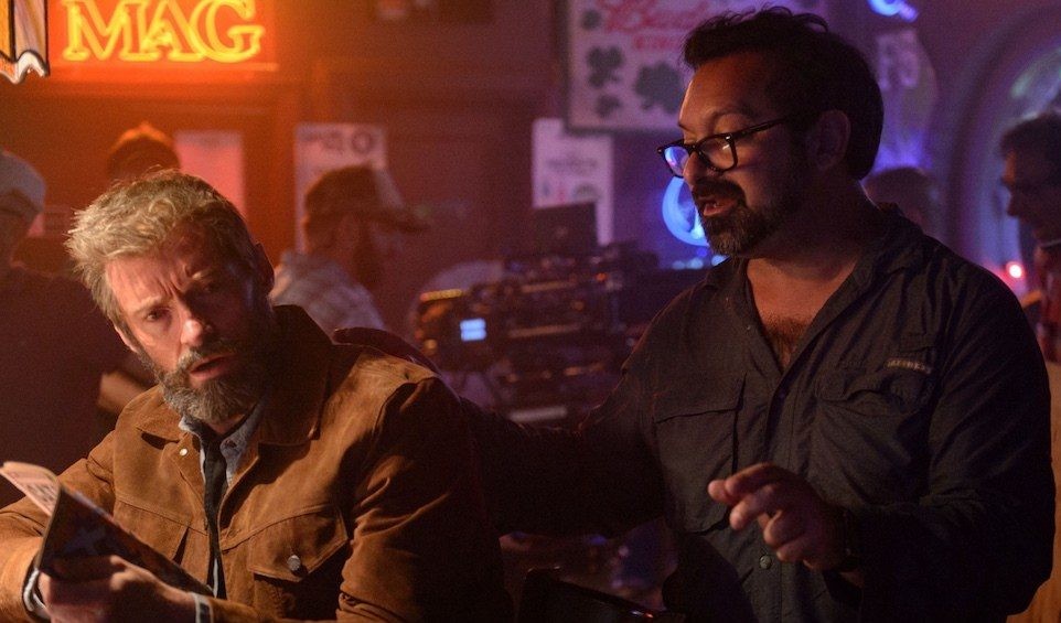 James Mangold directing Hugh Jackman in Logan. Credit: Fox 