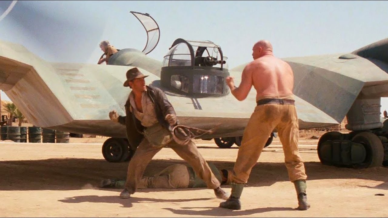Harrison Ford got injured in the scene in Raiders of the Lost Ark