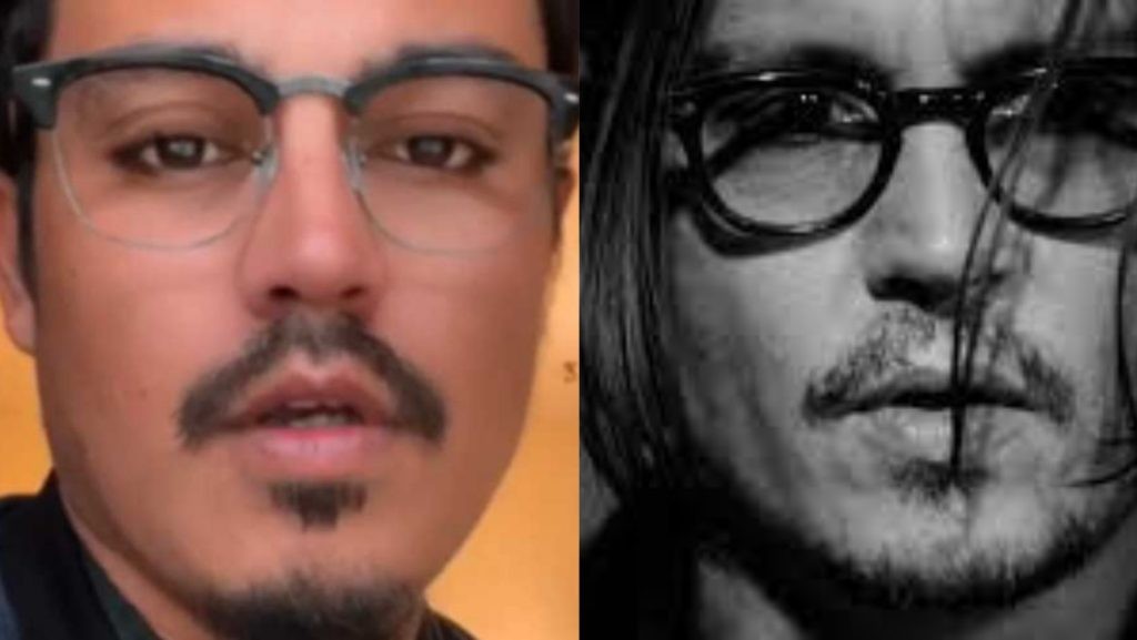 james (from the tiktok video) and johnny depp