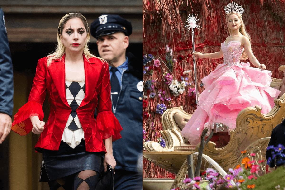 Lady Gaga in Joker: Folie à Deux and Ariana Grande in Wicked