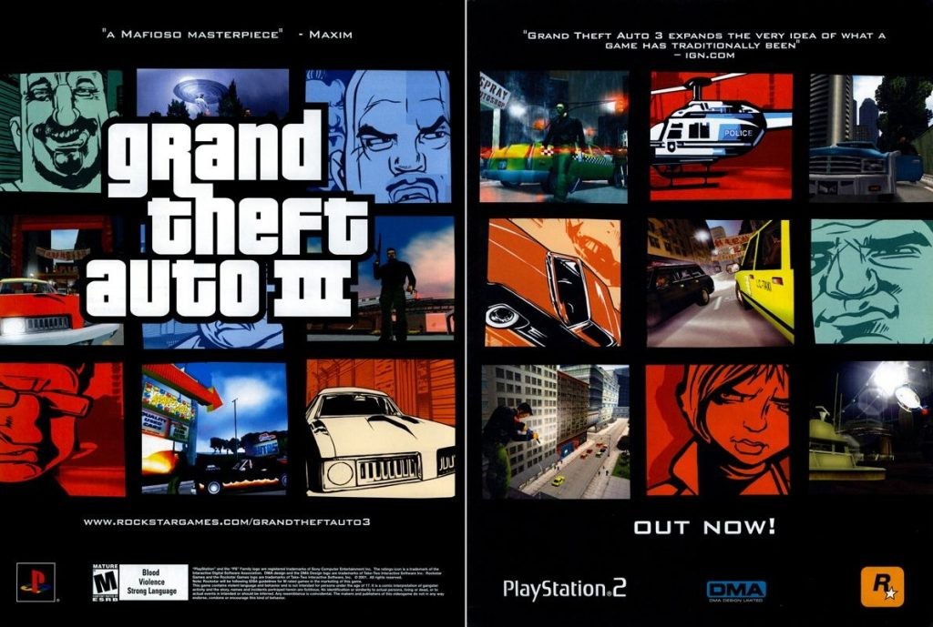 Players' first time experiencing the world of GTA in a 3D setting.