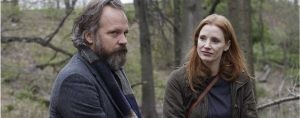 Peter Sarsgaard (left) and Jessica Chastain (right) in Memory