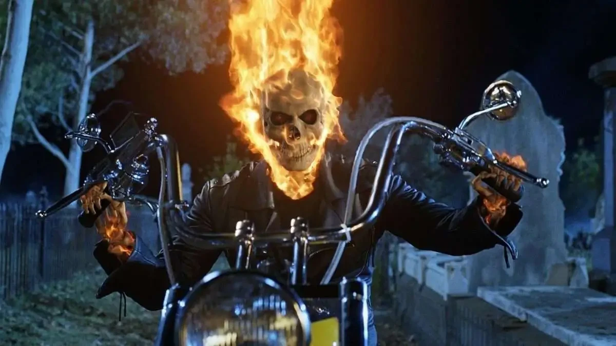 Nicolas Cage as Johnny Blaze , Ghost RIder