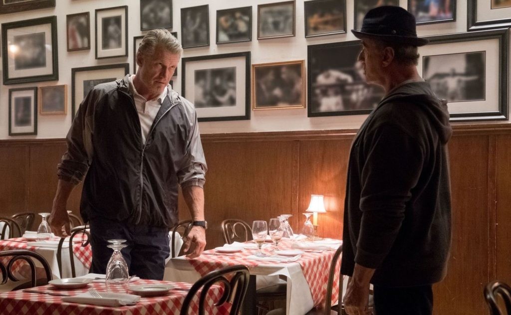 Dolph Lundgren and Sylvester Stallone in Creed II