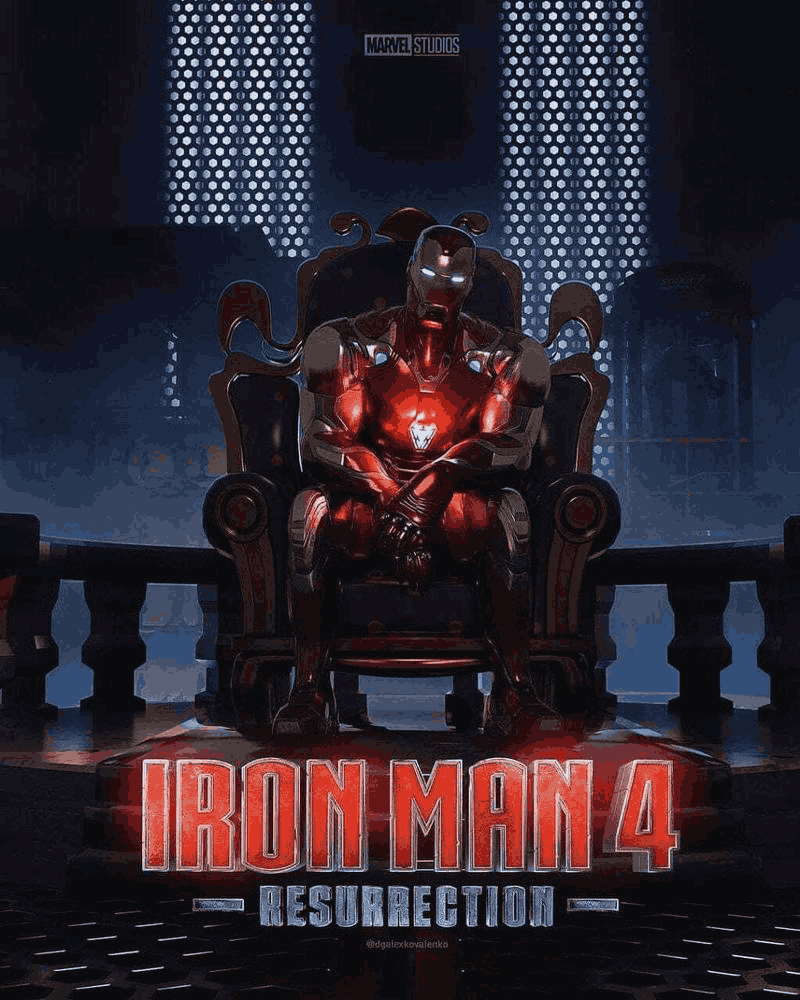 Fan art suggesting Downey Jr’s return in Iron Man 4: Resurrection 