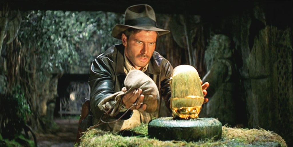 Harrison Ford as Indiana Jones in a still from Raiders of the Lost Ark.