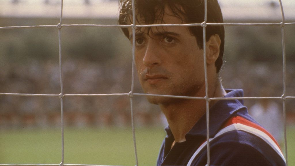 Sylvester Stallone in a still from Escape to Victory (1981)
