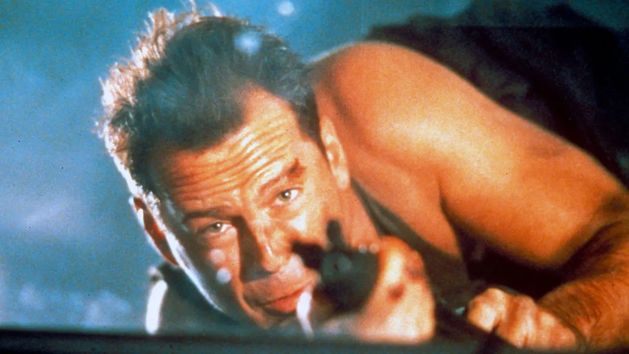 Bruce Willis in a still from Die Hard