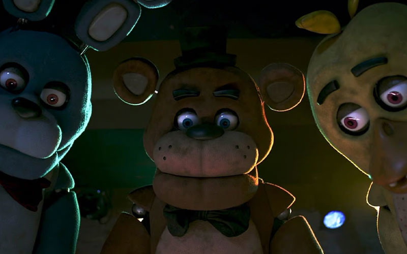 The main antagonists in Five Nights at Freddy's killing their prey
