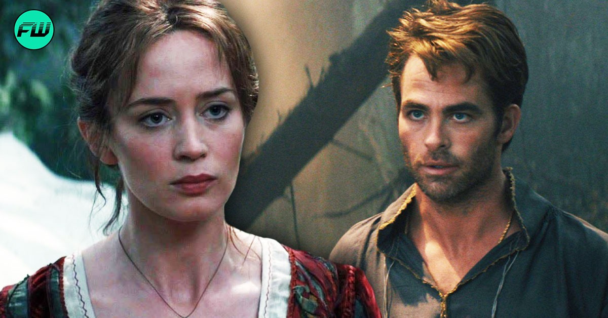 emily blunt made chris pine’s quads shake while filming 1 simple dance scene in ‘into the woods’