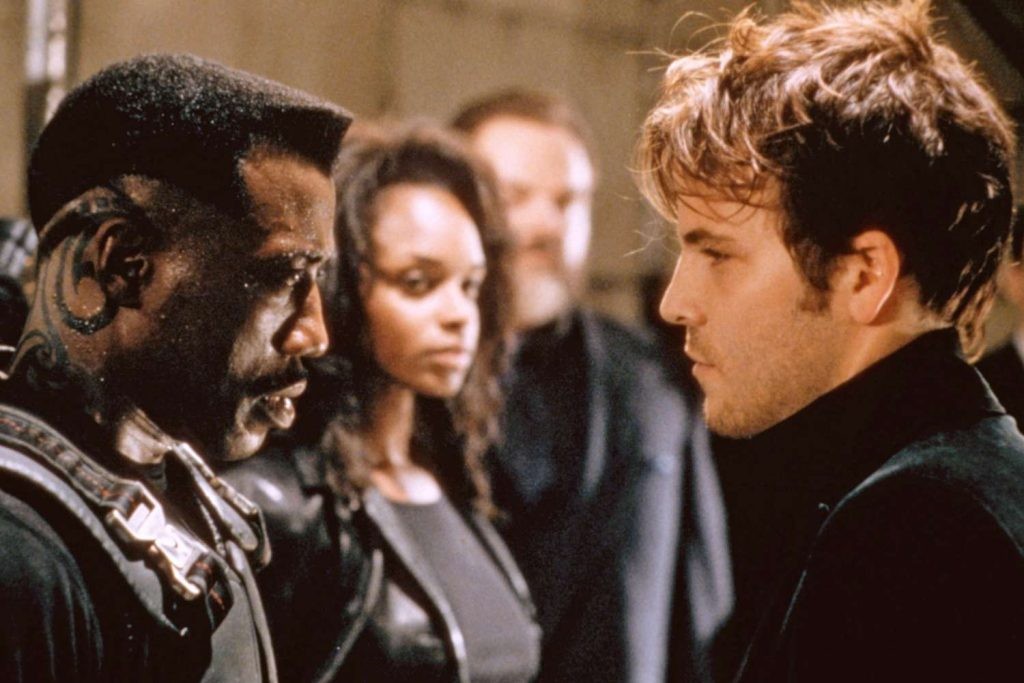 Wesley Snipes and Stephen Dorff in Blade (1998)