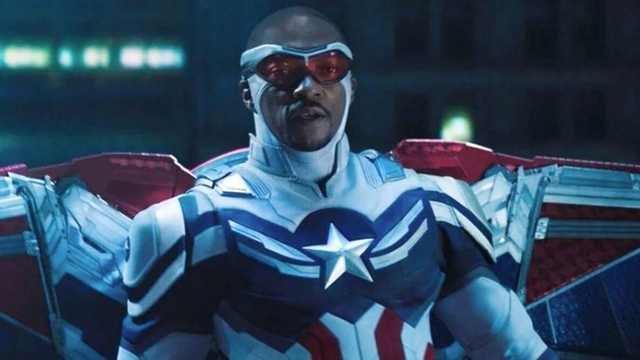 Anthony Mackie as Captain America in a still from The Falcon and the Winter Soldier