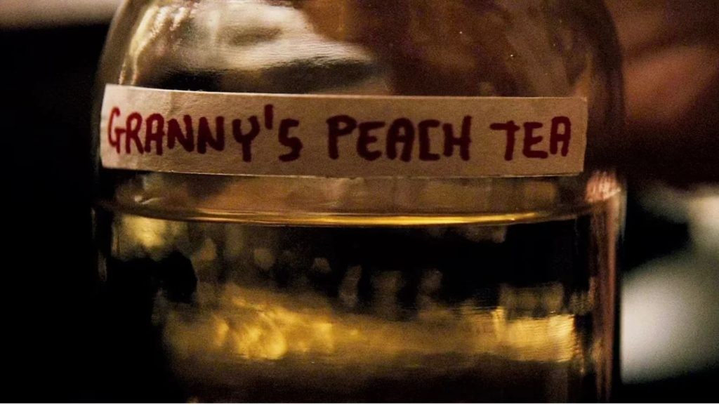 The infamous Granny's Peach Tea aka Jar of Urine